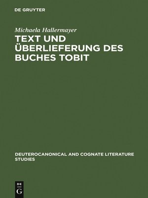 cover image of Text und Überlieferung des Buches Tobit